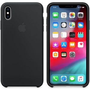Apple silikonový kryt iPhone XS Max černý