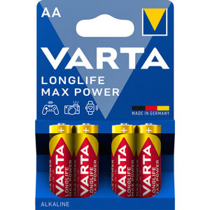 Varta LR6/4BP Longlife Max Power (MAX TECH) alkalická baterie AA (4ks) blistr
