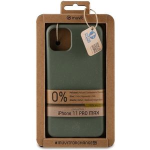 Muvit For Change Bambootek rozložitelný kryt iPhone 11 Pro Max Moss