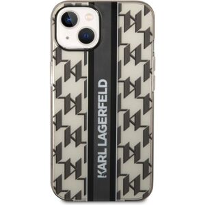 Karl Lagerfeld Monogram Vertical Stripe kryt iPhone 14 černý