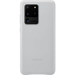 Samsung Leather Cover kryt Galaxy S20 Ultra 5G (EF-VG988LSEGEU) světle šedý