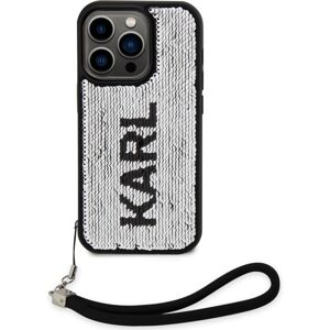 Karl Lagerfeld Sequins Reversible kryt iPhone 13 Pro Max černý/stříbrný