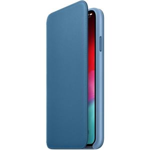 Apple Folio kožené pouzdro iPhone XS Max modrošedé
