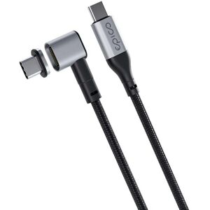 EPICO magnetický nabíjecí kabel USB-C/USB-C 2 m šedý