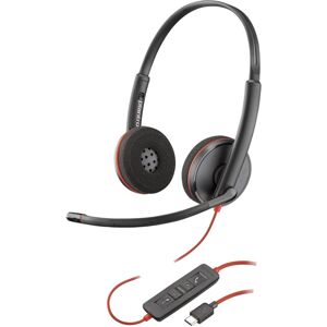 Poly Blackwire C3220 USB-C sluchátka + pouzdro, černá