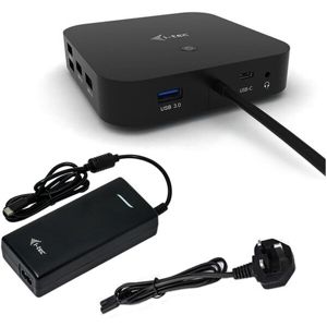 i-tec USB-C Dual Display Docking Station with Power Delivery 100 W + i-tec Universal Charger 112 W