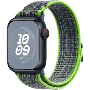 Apple Watch 41/40/38mm jasně zelený / modrý provlékací sportovní řemínek Nike