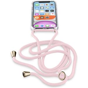 Cellularline Neck-Case se šňůrkou na krk Apple iPhone 11 růžový