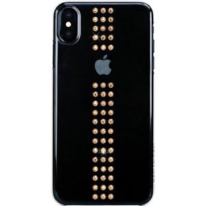 Bling My Thing Stripe zadní kryt Apple iPhone XS Max, se zlatými krystaly Swarovski®, čirý