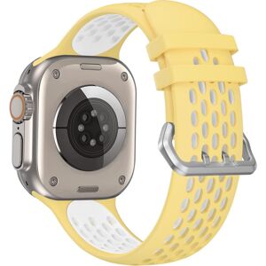 CubeNest sportovní řemínek pro Apple Watch (42-49mm) žlutý/bílý