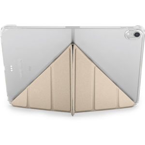 Pipetto Origami průhledné flipové pouzdro Apple iPad Pro 11" 2018 zlaté
