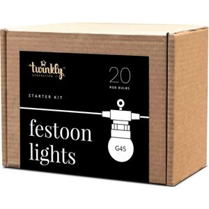 Twinkly Festoon Multi-Color 20 ks chytré žárovky G45 10m