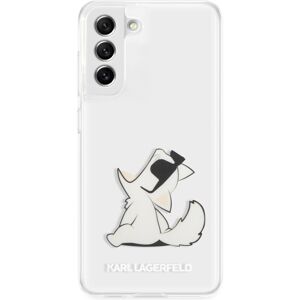 Karl Lagerfeld PC/TPU Choupette Eat Zadní Kryt Samsung Galaxy S21 FE 5G čirý