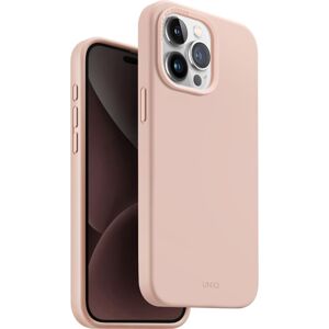 UNIQ Lino Hue MagClick ochranný kryt iPhone 15 Pro Max Blush (růžový)