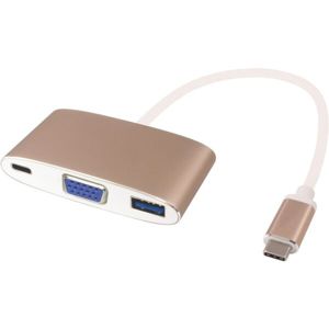 PremiumCord adaptér USB-C na VGA + USB3.0 + PD