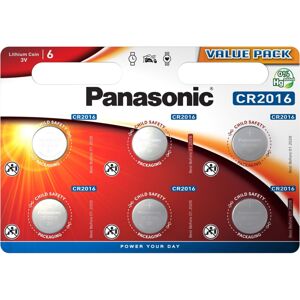 Panasonic CR2016 lithiová baterie, 6 ks