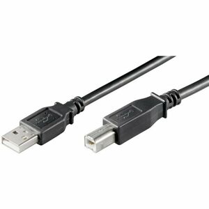 PremiumCord kabel USB 2.0 A-B černý 1m