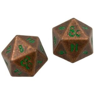 UP - Heavy Metal Fall 21 Copper and Green D20 Dice Set Dungeons & Dragons