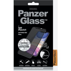 PanzerGlass Edge-to-Edge Swarovski Privacy CamSlider iPhone XR/11 černé