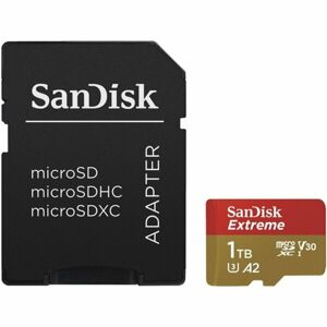 SanDisk Extreme MicroSDXC A2 V30 paměťová karta 1TB + adaptér