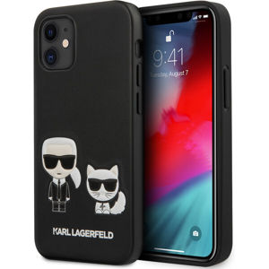 Karl Lagerfeld PU Karl &Choupette kryt iPhone 12 mini 5.4" černý