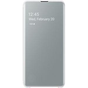 Samsung EF-ZG970CW Clear View flipové pouzdro Galaxy S10e bílé