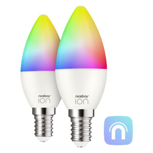 Niceboy chytrá žárovka ION SmartBulb RGB 5,5,W - E14 SET 2 ks