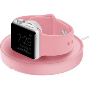 UNIQ Dome nabíjecí stojánek pro Apple Watch růžový