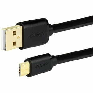 AXAGON BUMMAM05QB HQ Kabel Micro USB USB A datový a nabíjecí 2A černý 0.5 m
