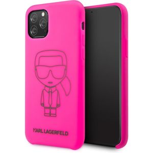 Karl Lagerfeld silikonový kryt iPhone 11 Pro Max růžový