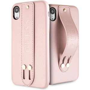 Guess Saffiano Strap GUHCI61SBSRO pouzdro iPhone XR růžové