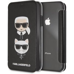 Karl Lagerfeld Karl and Choupette Book pouzdro iPhone XR černé