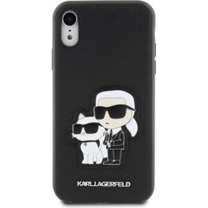 Karl Lagerfeld PU Saffiano Karl and Choupette NFT kryt pro iPhone XR černý