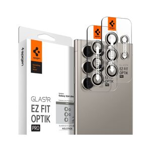 Spigen Glass tR EZ Fit Optik Pro 2 Pack ochranné sklo na fotoaparát Samsung Galaxy S24 Ultra šedé