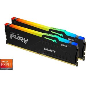 Kingston FURY Beast DDR5 64GB 6000MHz CL40 4x16GB RGB Černá