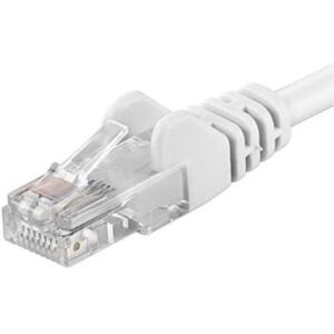 PremiumCord Patch kabel UTP RJ45-RJ45 level 5e 1m bílý