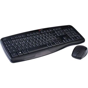 C-TECH WLKMC-02 ERGO bezdrátová klávesnice s myší černá