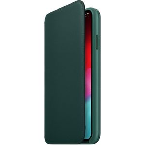 Apple Folio kožené pouzdro iPhone XS Max piniově zelené