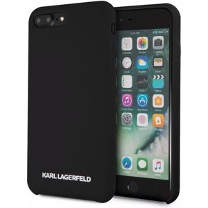 Karl Lagerfeld Silver Logo KLHCI8LSLBKS Silicone Case iPhone 7/8 Plus černé