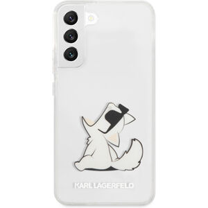 Karl Lagerfeld PC/TPU Choupette Eat Zadní Kryt Samsung Galaxy S22+ čirý