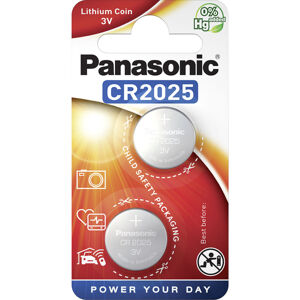 Panasonic CR2025 lithiová baterie, 2 ks