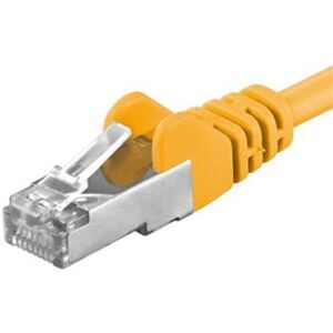 Premiumcord Patch kabel CAT 6a S-FTP RJ45-RJ45 AWG 26/7 7m žlutý