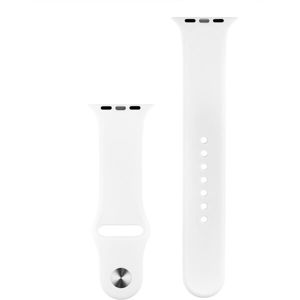 COTEetCI silikonový sportovní náramek pro Apple Watch 38/40 mm bílý