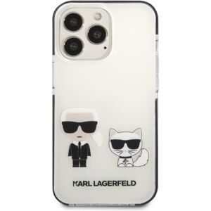 Karl Lagerfeld TPE Karl and Choupette Kryt iPhone 13 Pro bílý