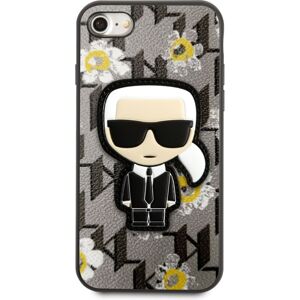 Karl Lagerfeld Ikonik Flower Kryt iPhone 7/8/SE2020/SE2022 šedý
