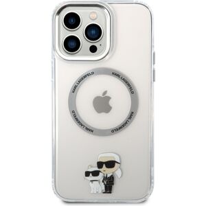 Karl Lagerfeld MagSafe kryt IML Karl and Choupette NFT iPhone 13 Pro Max čirý