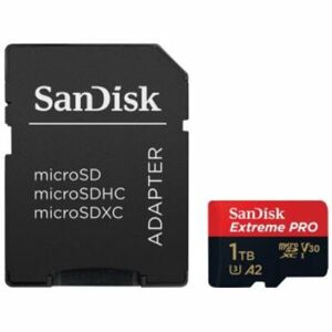 SanDisk Extreme Pro MicroSDXC A2 Class 10 V30 UHS-I U3 paměťová karta 1TB + adaptér