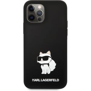 Karl Lagerfeld Liquid Silicone Choupette NFT kryt iPhone 12/12 Pro černý