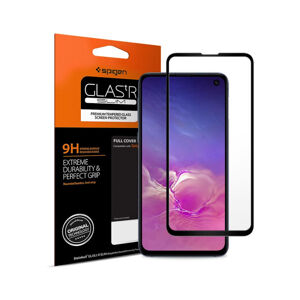 Spigen Glass FC HD tvrzené sklo Galaxy S10e černé