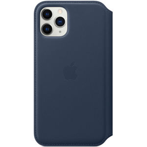 Apple Folio kožené pouzdro iPhone 11 Pro hlubinně modré